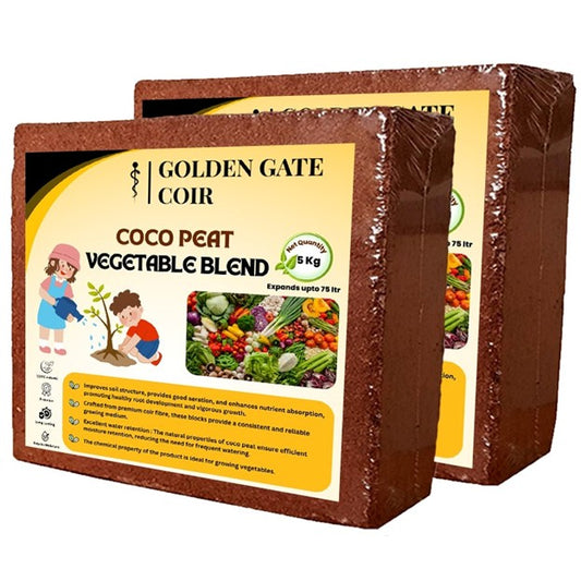 Coco Peat Block - Vegetable Blend - 5kg block - 75ltr